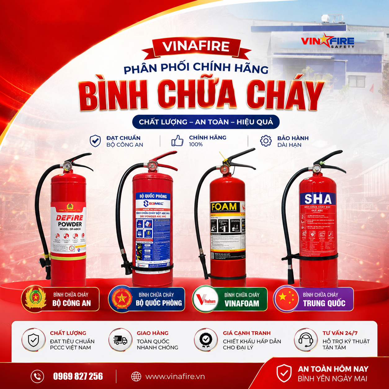 CÔNG TY TNHH THIẾT BỊ VINAFIRE – Đơn Vị Phân Phối Chính Hãng Các Thương Hiệu Bình Chữa Cháy Đạt Chuẩn Hiện Nay